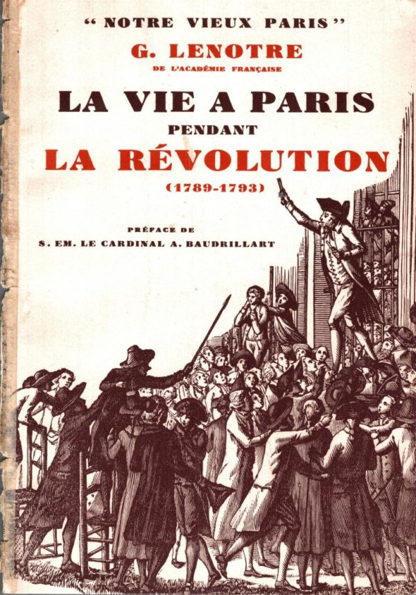 couverture du livre la vie à Paris pendant la révolution