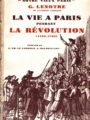 couverture du livre la vie à Paris pendant la révolution